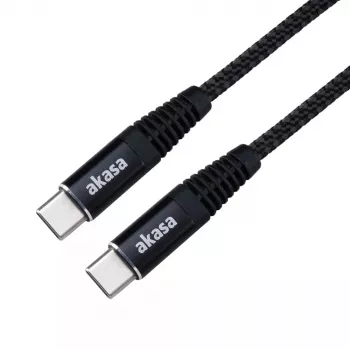 USB kábel Akasa AK-CBUB54-10BK 1 m USB-C čierny