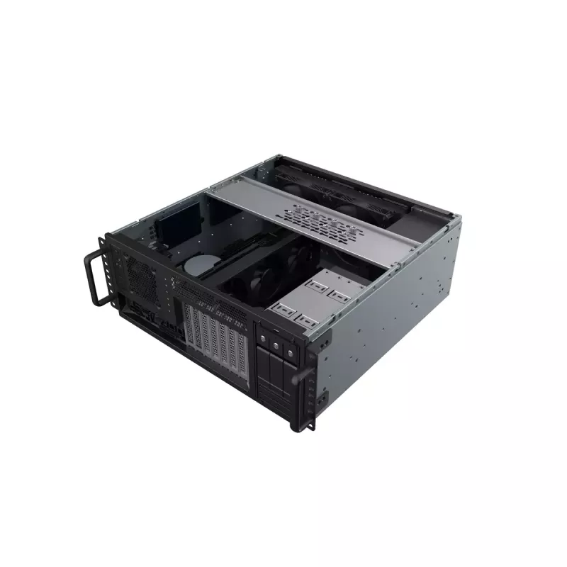 Serverový rack Silverstone RM46-502-I čierny ATX 1x80mm ventilátor
