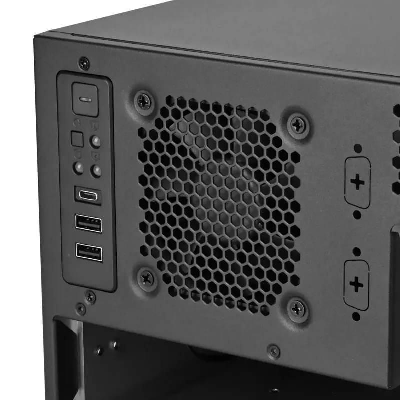 Serverový rack Silverstone RM46-502-I čierny ATX 1x80mm ventilátor