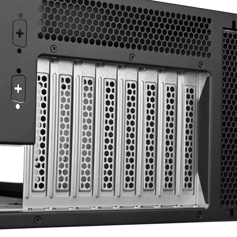 Serverový rack Silverstone RM46-502-I čierny ATX 1x80mm ventilátor