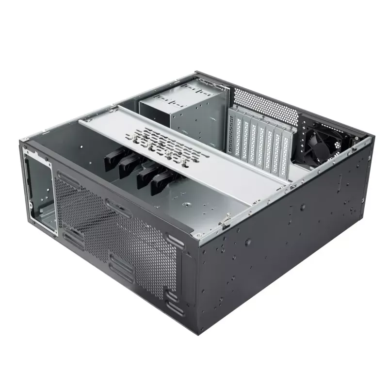 Serverový rack Silverstone RM46-502-I čierny ATX 1x80mm ventilátor