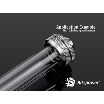 Bitspower BP-NCPLT16-L500 Spojovacia trubica PETG None Chamfer, 16/12 mm, 50 cm, Priehľadná
