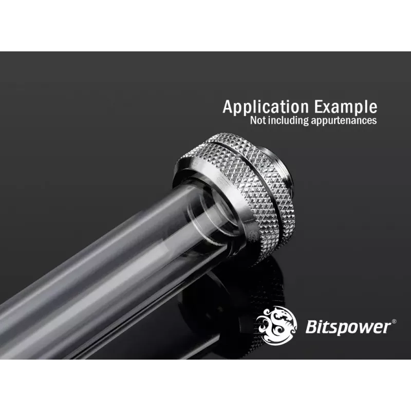 Bitspower BP-NCPLT16-L500 Spojovacia trubica PETG None Chamfer, 16/12 mm, 50 cm, Priehľadná
