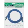 InLine patch kábel S/FTP PiMF Cat.6A bezhalogénový 500MHz modrý 1.5m