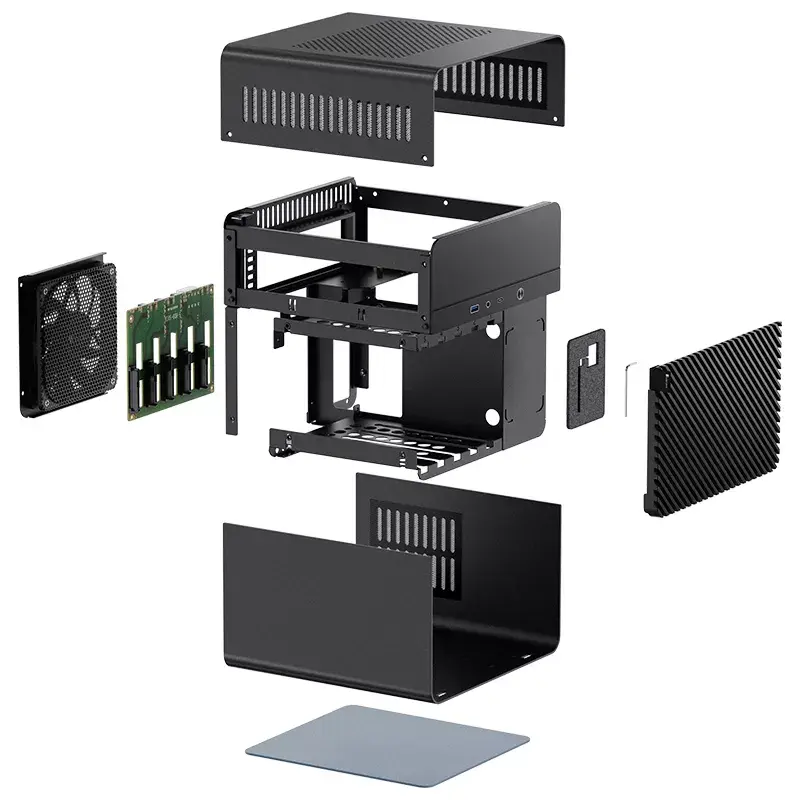 PC skriňa Jonsbo N2 Cube čierna