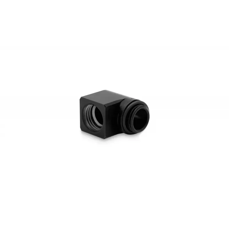 EK Water Blocks EK-Torque Micro adaptér 90° G1/4 vonkajší závit – G1/4 vnútorný závit, otočný, čierny