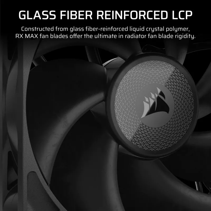 Ventilátor Corsair iCUE LINK RX140 MAX 14 cm čierny 300-1600 ot/min