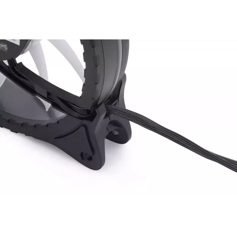 Alphacool 24836 Rise Aurora PWM ventilátor do skrine, 120 mm (120x120x25 mm), čierny
