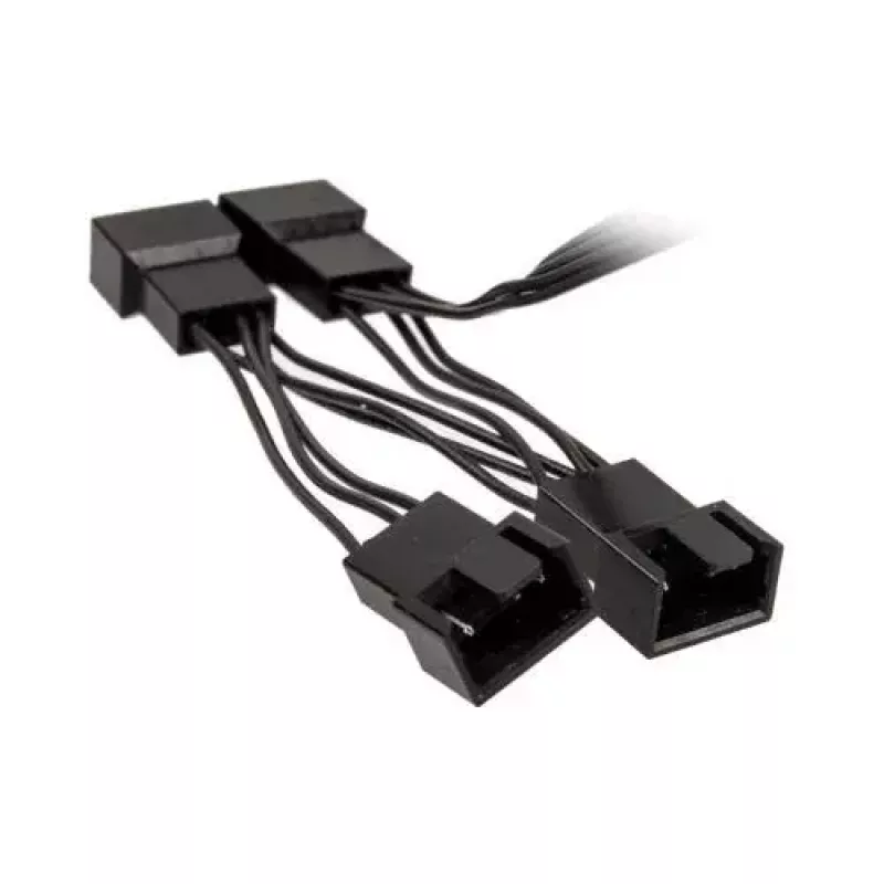 Kolink PGW-AC-KOL-113 rozdeľovací kábel ventilátorov PWM 1 na 4, 35 cm, opletený, čierny