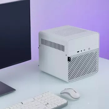 PC skriňa Jonsbo N2 Cube biela SFX 120mm ventilátor 2.5 3.5 HDD