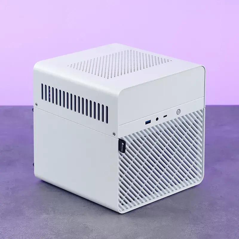 Jonsbo N2 skriňa NAS Mini-ITX, kocka, hliník/oceľ, biela