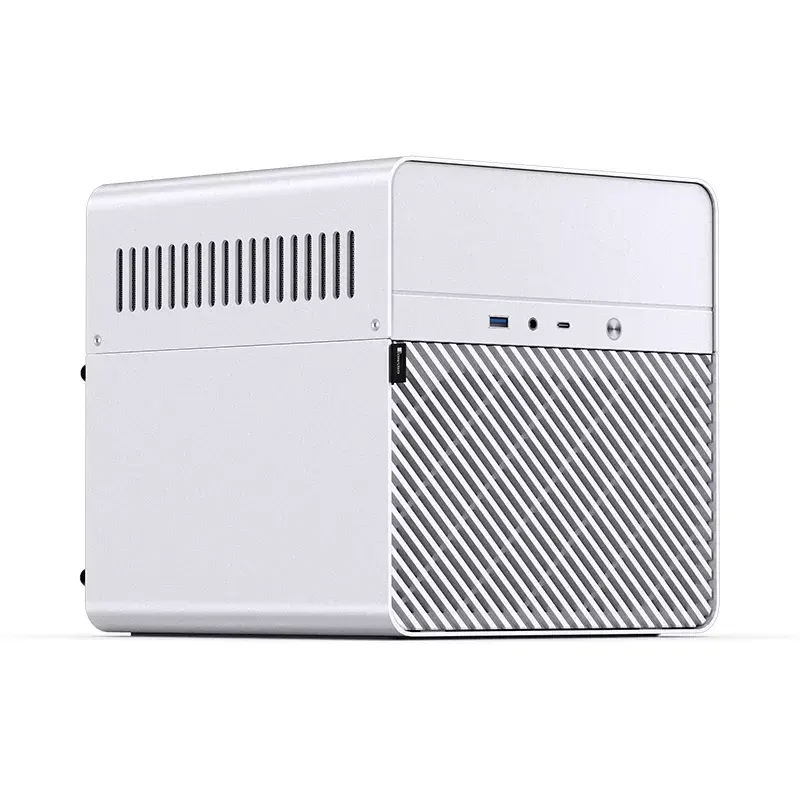 Jonsbo N2 skriňa NAS Mini-ITX, kocka, hliník/oceľ, biela