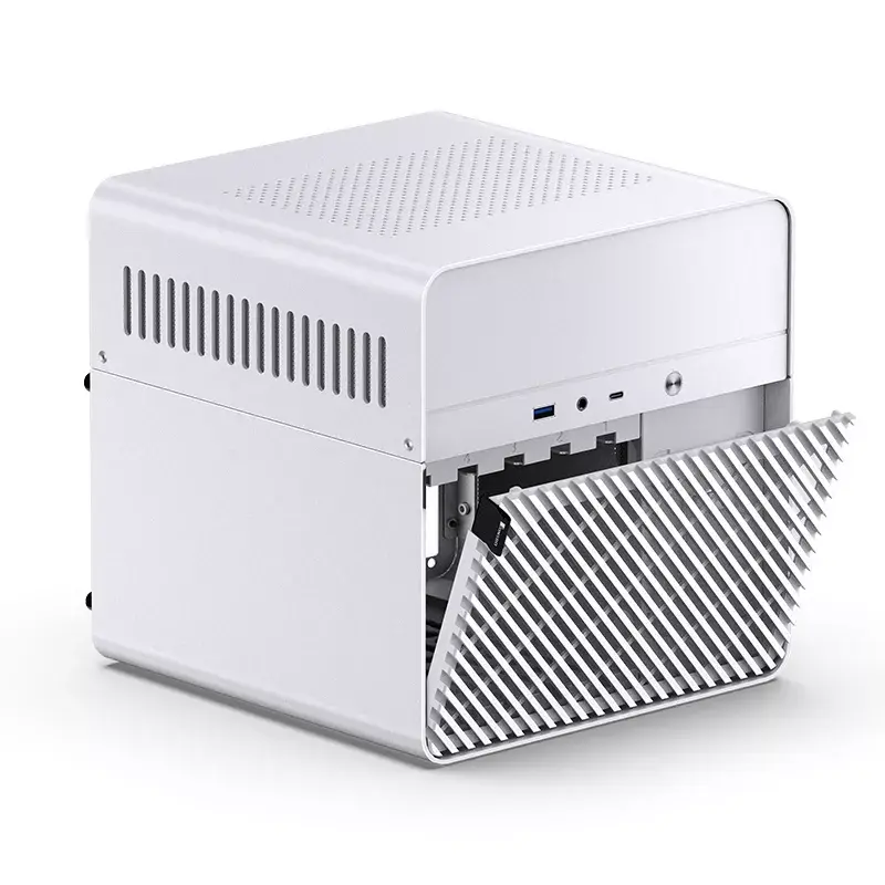 Jonsbo N2 skriňa NAS Mini-ITX, kocka, hliník/oceľ, biela