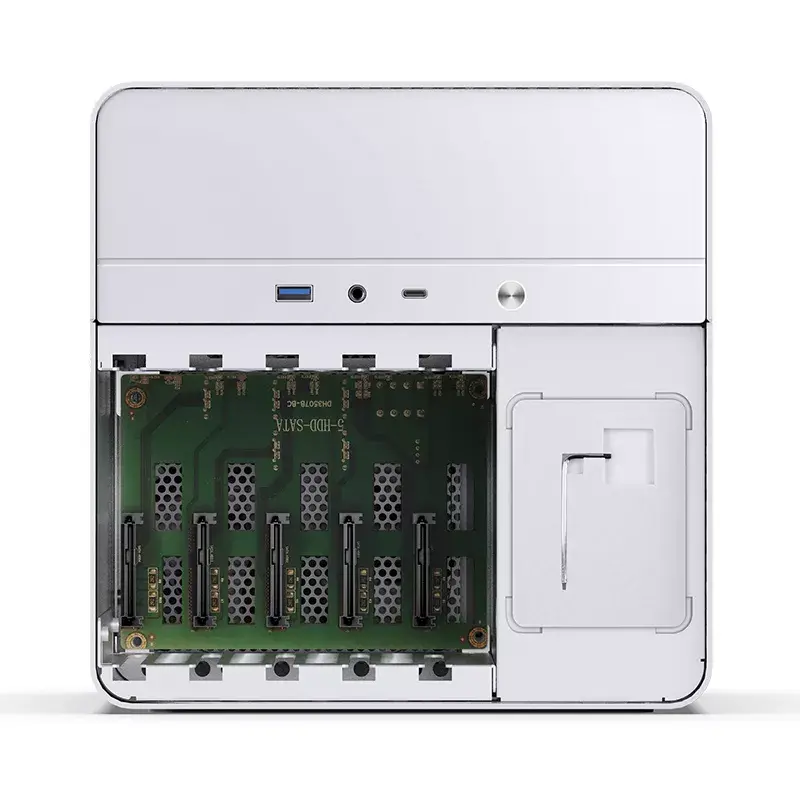 Jonsbo N2 skriňa NAS Mini-ITX, kocka, hliník/oceľ, biela