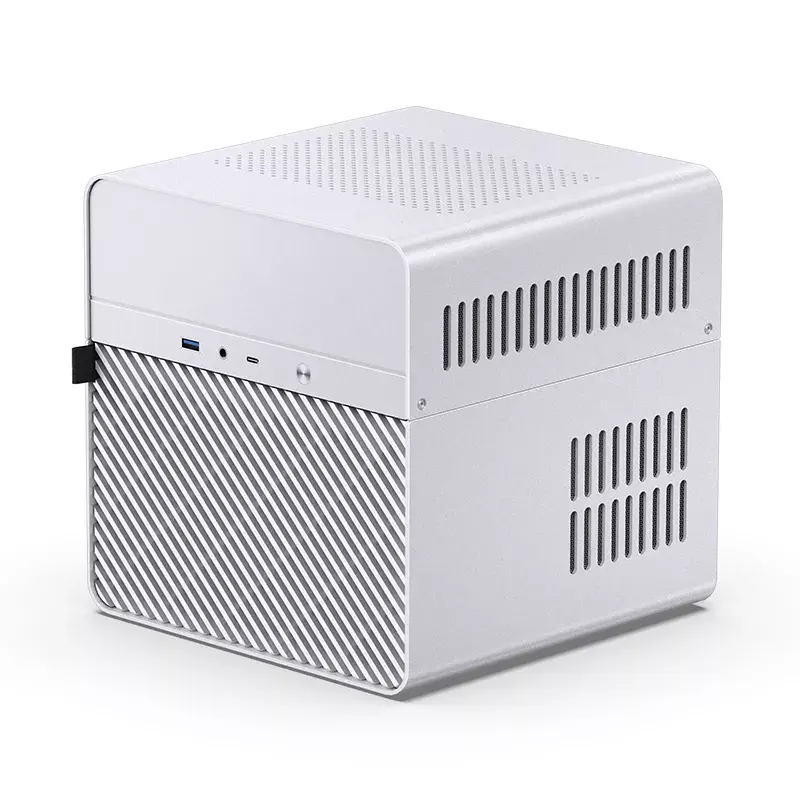 Jonsbo N2 skriňa NAS Mini-ITX, kocka, hliník/oceľ, biela