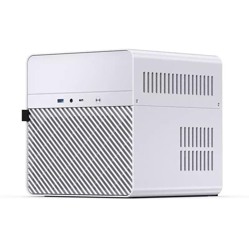 Jonsbo N2 skriňa NAS Mini-ITX, kocka, hliník/oceľ, biela