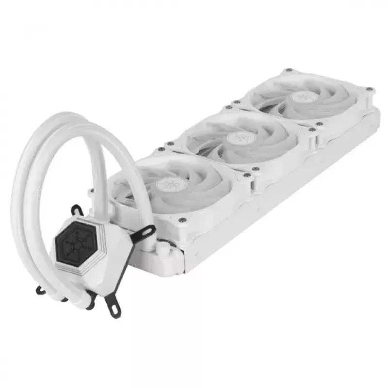 SilverStone SST-PF360W-ARGB-V2 Permafrost PF360-ARGB V2 AIO vodné chladenie, 360 mm, s RGB ovládačom, biele