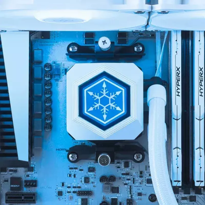 SilverStone SST-PF360W-ARGB-V2 Permafrost PF360-ARGB V2 AIO vodné chladenie, 360 mm, s RGB ovládačom, biele