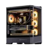 Počítačová skriňa Jonsbo D400 Midi Tower ATX Tempered Glass – čierna