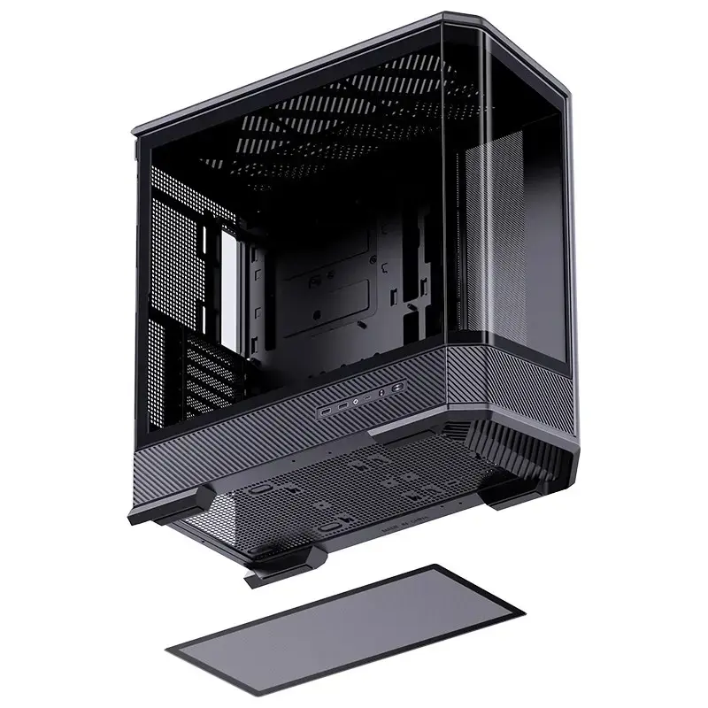 Počítačová skriňa Jonsbo D400 Midi Tower ATX Tempered Glass – čierna