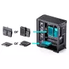 Počítačová skriňa Jonsbo D400 Midi Tower ATX Tempered Glass – čierna
