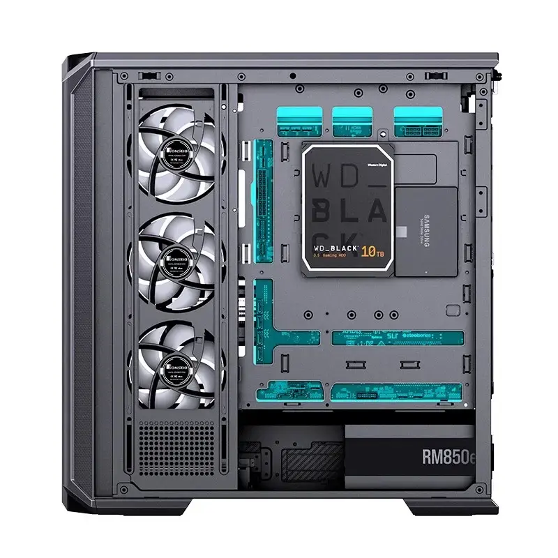 Počítačová skriňa Jonsbo D400 Midi Tower ATX Tempered Glass – čierna