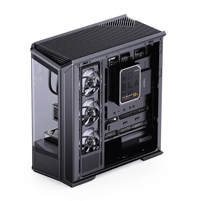 Počítačová skriňa Jonsbo D400 Midi Tower ATX Tempered Glass – čierna