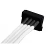 SilverStone SST-PP07-BTSW predlžovací napájací kábel zo 4-pinového Molexu na 4x SATA, 0,3 m, biely