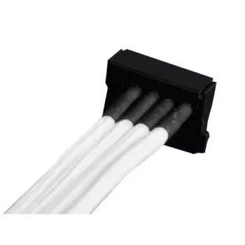 Kábel Silverstone SST-PP07-BTSW 0,3m Molex 4p na 4xSATA