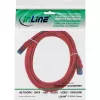 InLine patch kábel S/FTP PiMF Cat.6A halogen free 500MHz červený 2m