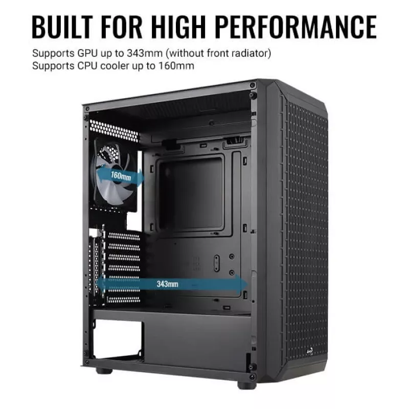 PC skriňa Aerocool Beam-G-BK-V1 Mini Tower čierna