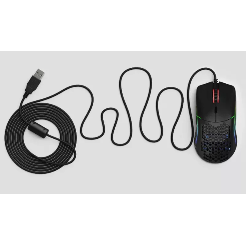 Glorious Gaming Glorious Model O- myš Regular (čierna), pravá ruka, optická, USB Type-A, 3200 DPI, čierna