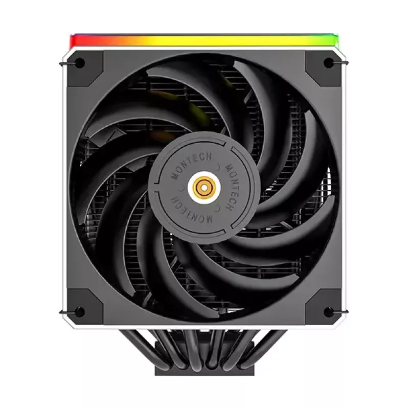 Vzduchový chladič Montech Metal DT24 Premium 12 cm 800-1950 ot/min čierny
