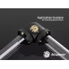Kompresný uhol BitsPower Carbon čierny BP-CBE90DML — mosadzný 90° fitting, čierny carbon vzhľad, 1 ks