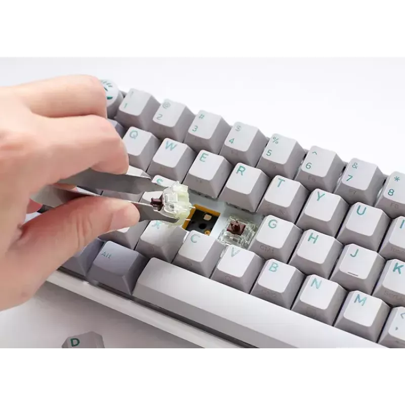 Ducky One 3 Mini klávesnica herná USB sivá mechanická RGB