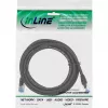 InLine patch kábel S/FTP PiMF Cat.6A bezhalogénový 500MHz čierny 10m