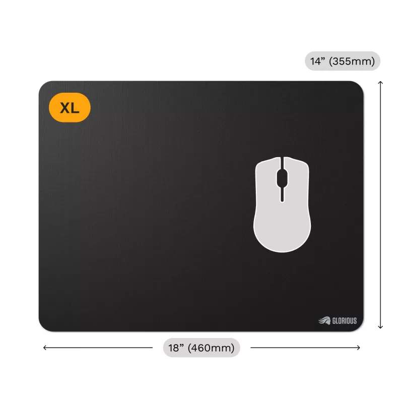 Podložka pod myš Glorious Gaming Glorious Mouse Pad 2 XL Edgeless čierna