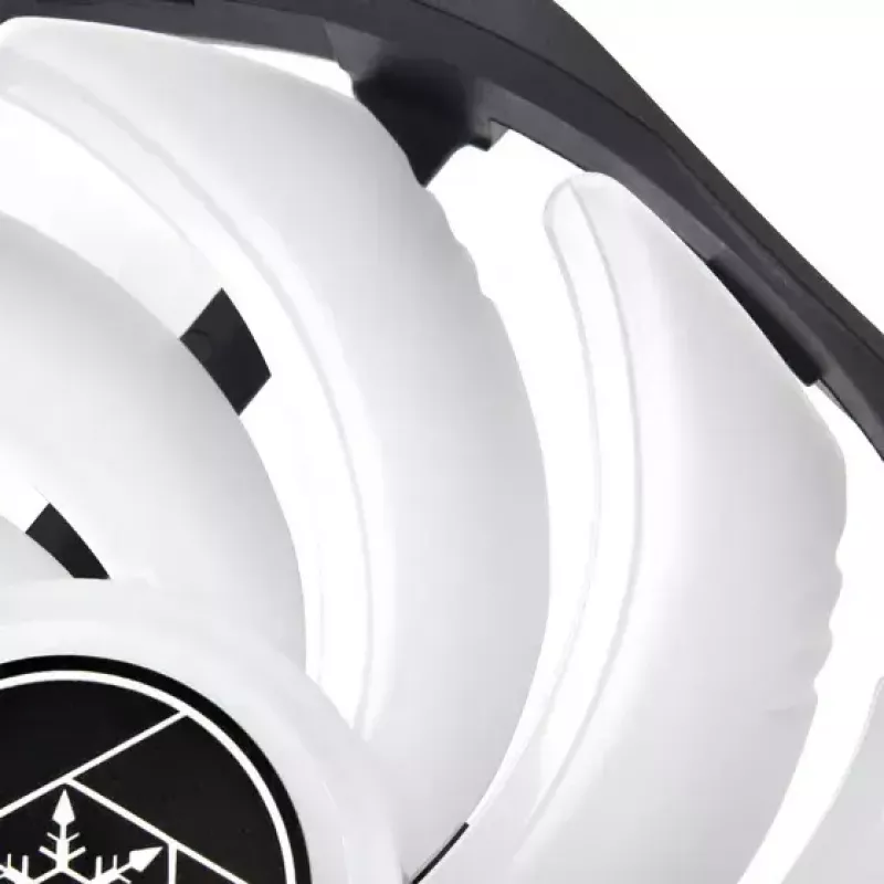 Ventilátor Silverstone Air Blazer 120R 12 cm čierny transparentný hydraulické ložisko