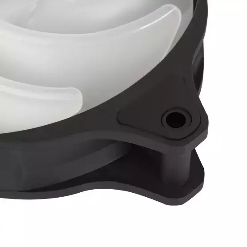 Ventilátor Silverstone Air Blazer 120R 12 cm čierny transparentný hydraulické ložisko