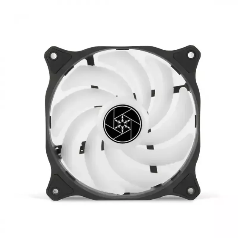Ventilátor Silverstone Air Blazer 120R 12 cm čierny transparentný hydraulické ložisko