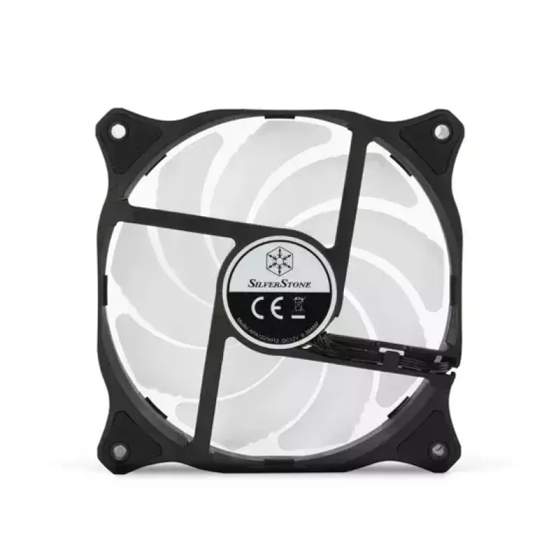 Ventilátor Silverstone Air Blazer 120R 12 cm čierny transparentný hydraulické ložisko