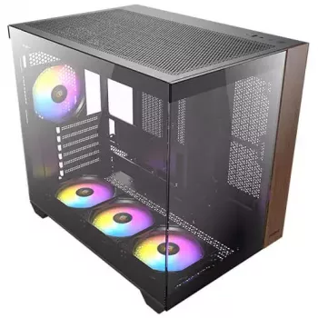 PC skriňa Antec CX800 Midi Tower čierna, imitácia dreva