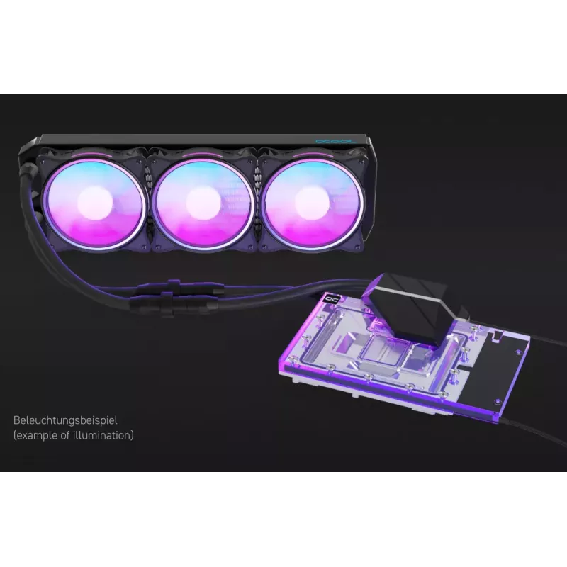 Alphacool Eiswolf 2 AIO 360 mm GPU chladič pre RTX 4090 Founders Edition s backplate