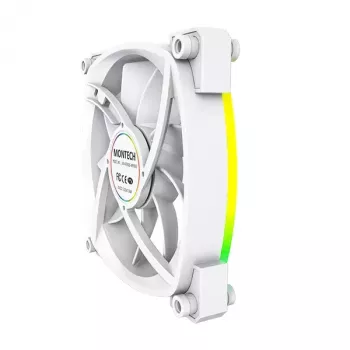 Ventilátorový modul Montech AX120 PWM 120mm 12V 3-pin 4-pin biela