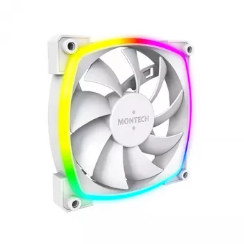 Ventilátorový modul Montech AX120 PWM 120mm 12V 3-pin 4-pin biela