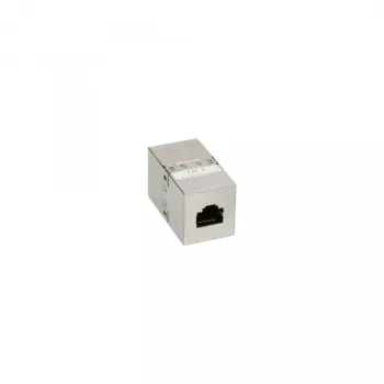 InLine Cat.6 adaptér, plne tienený kov, 2x RJ45 konektor samica/samica, priamy