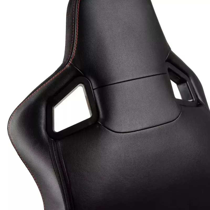 PC herná stolička noblechairs EPIC čalúnené sedadlo čierna červená 120 kg