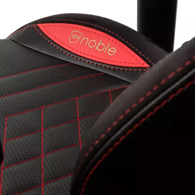 PC herná stolička noblechairs EPIC čalúnené sedadlo čierna červená 120 kg
