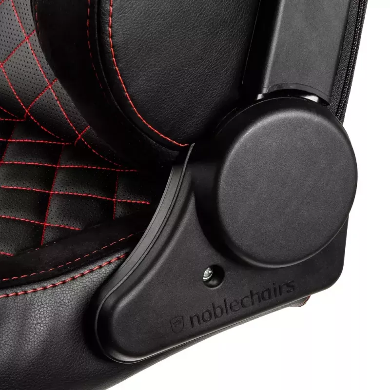 PC herná stolička noblechairs EPIC čalúnené sedadlo čierna červená 120 kg