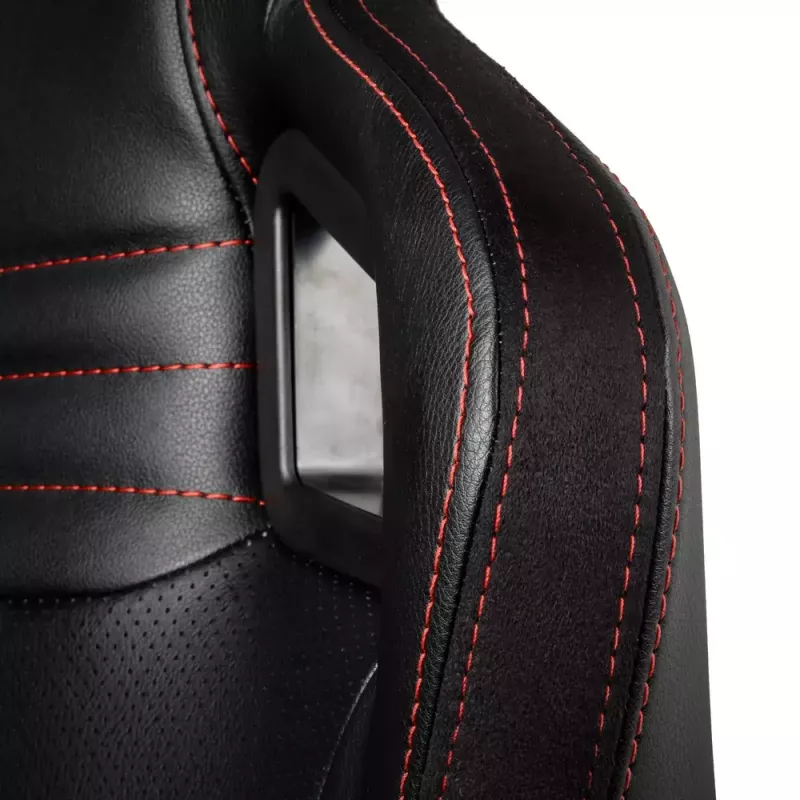 PC herná stolička noblechairs EPIC čalúnené sedadlo čierna červená 120 kg